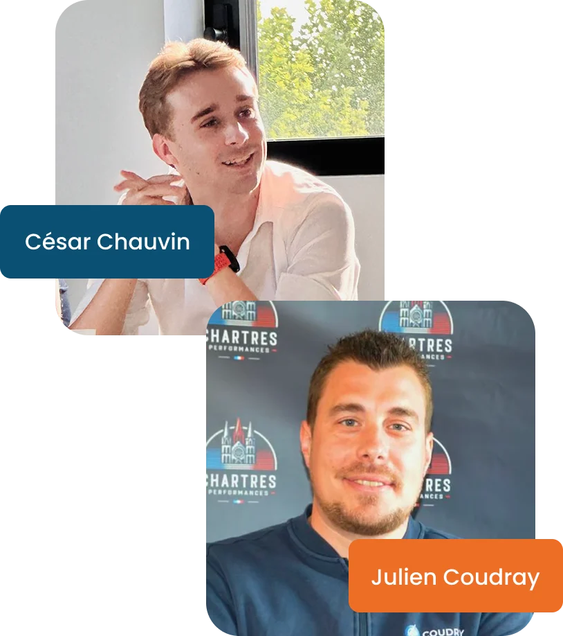 César Chauvin et Julien Coudray, les deux dirigeants associés d'Inbatex